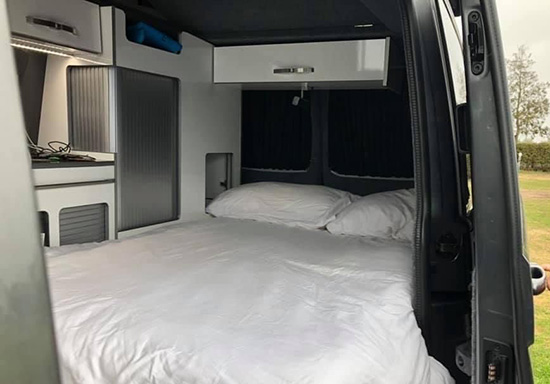Sleeping in a VW Campervan